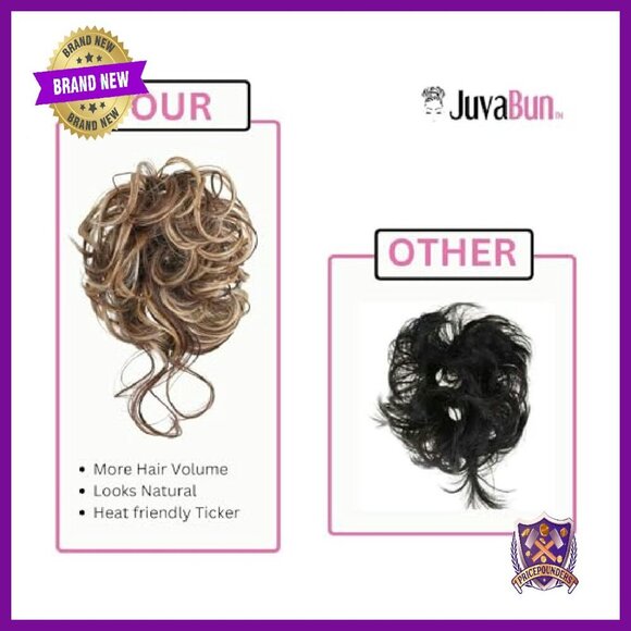 Messy Bun Hair Piece Scrunchie Adds Volume Washable Reusable main image 5